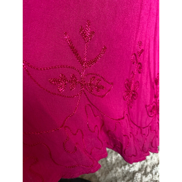 Cottagecore Embroidered Dress Lace-Up Festival Barbie Easter Beach Lightweight - Picture 5 of 7